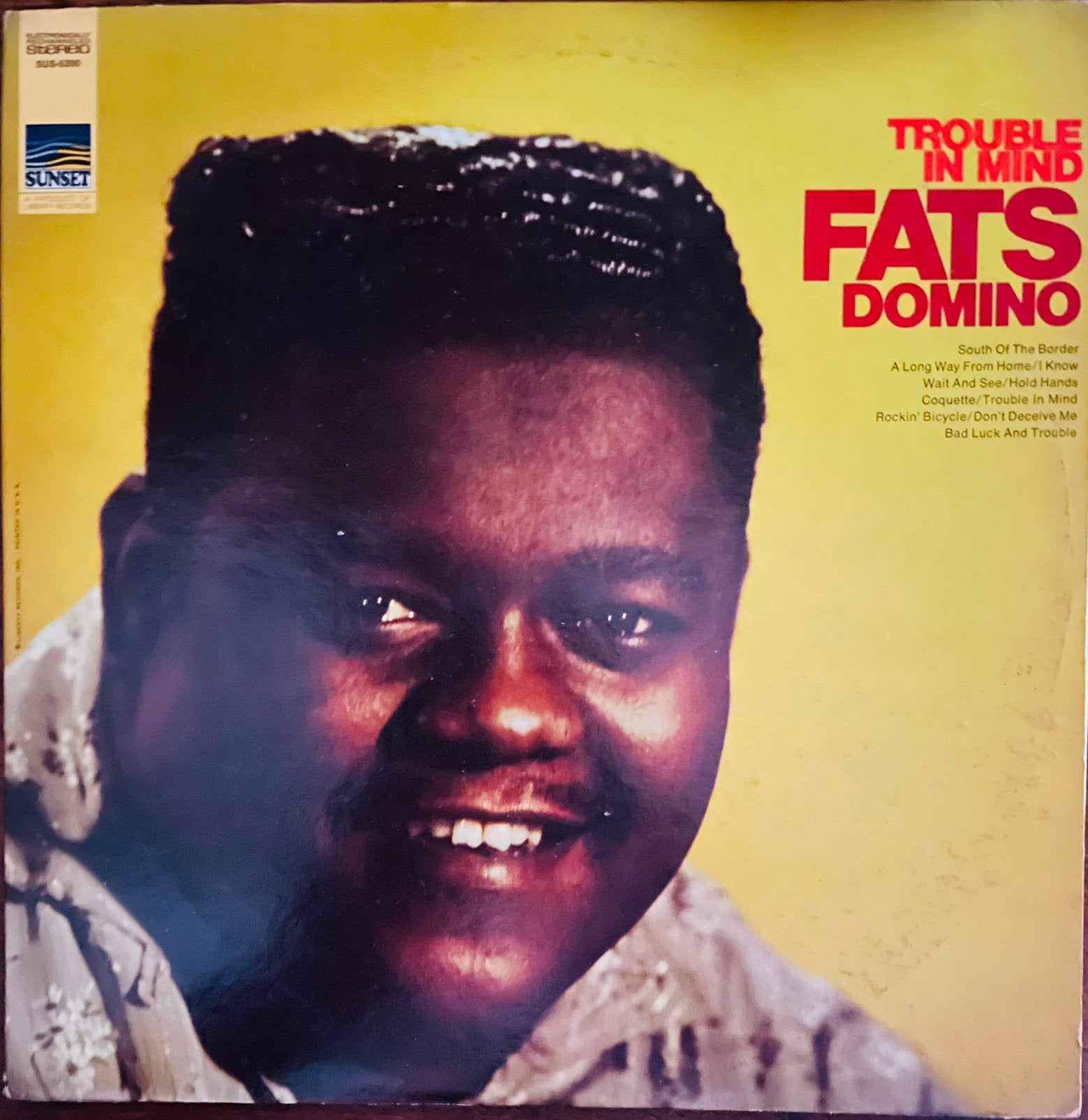 Lp Trouble In Mind van Fats Domino, LP, Gebruikt, Blues Rock, Originele persing