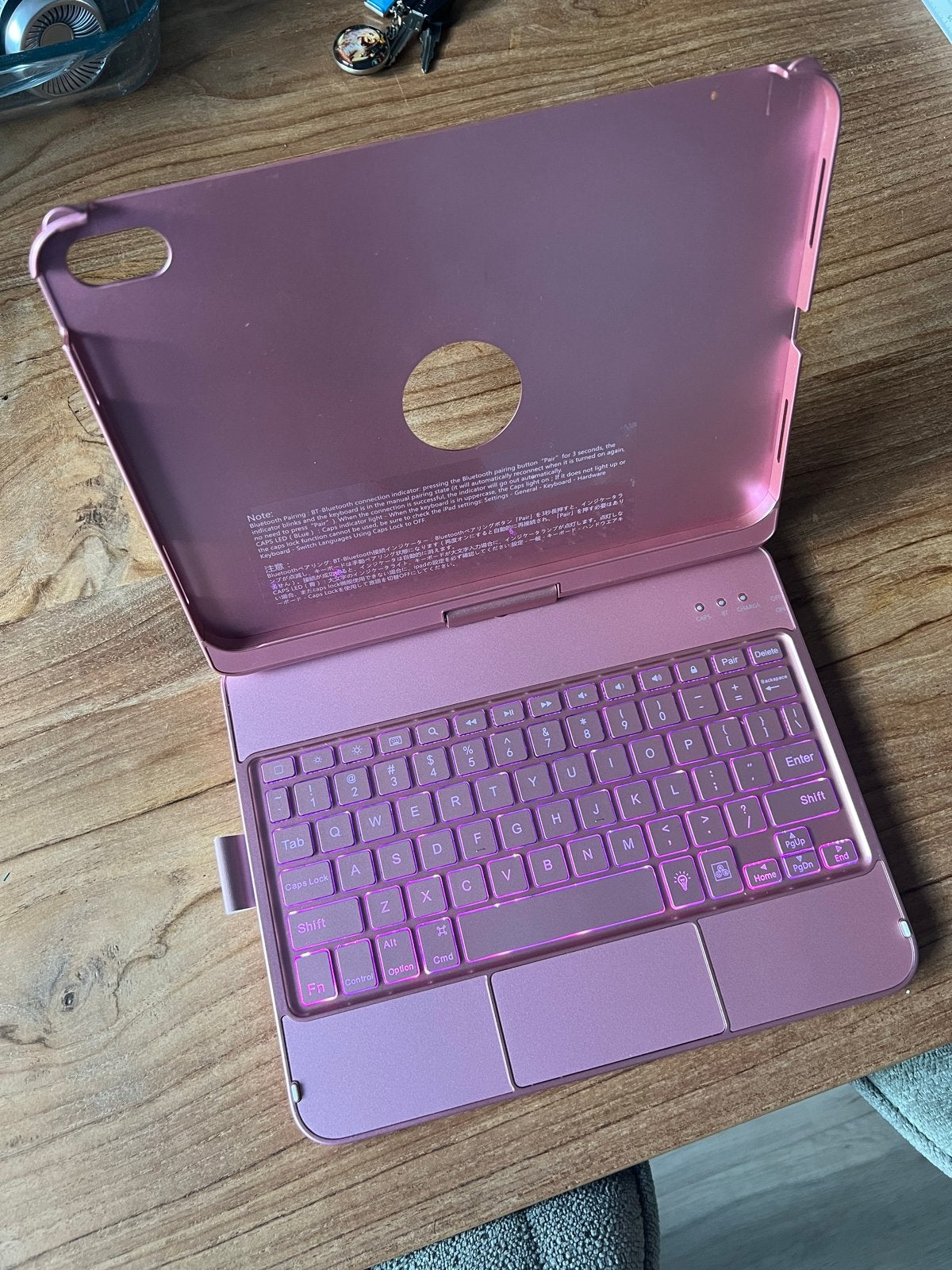Ipad (2025) keyboardcase - Zo goed als nieuw, Computers en Software, Apple iPads, Verzenden, Zo goed als nieuw, Apple iPad