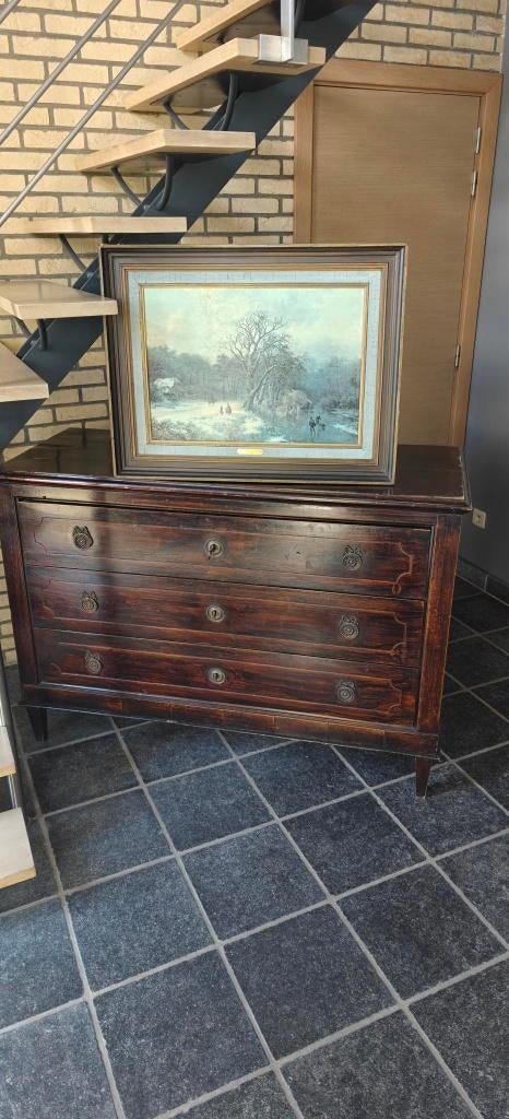 19de-eeuwse Commode + gratis replica Barend Koekoek, Antiek en Kunst, Antiek | Meubels | Kasten, Ophalen