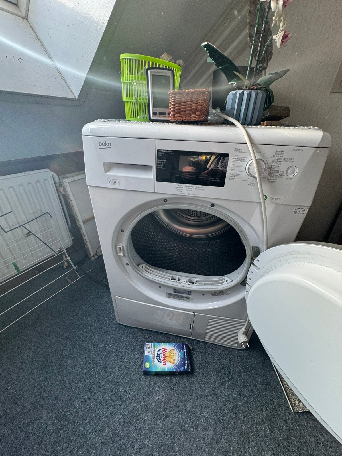 Droger te koop beko, Ophalen, 6 tot 8 kg, Gebruikt, Minder dan 85 cm
