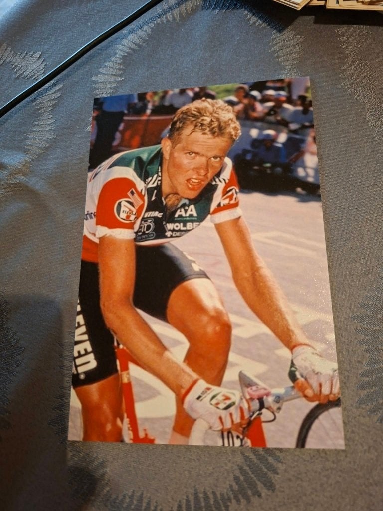 Foto (Repro) Ron Kiefel / 7 Eleven Cycling Team, Verzamelen, Ophalen of Verzenden, Zo goed als nieuw, Overige sporten, Poster, Plaatje of Sticker