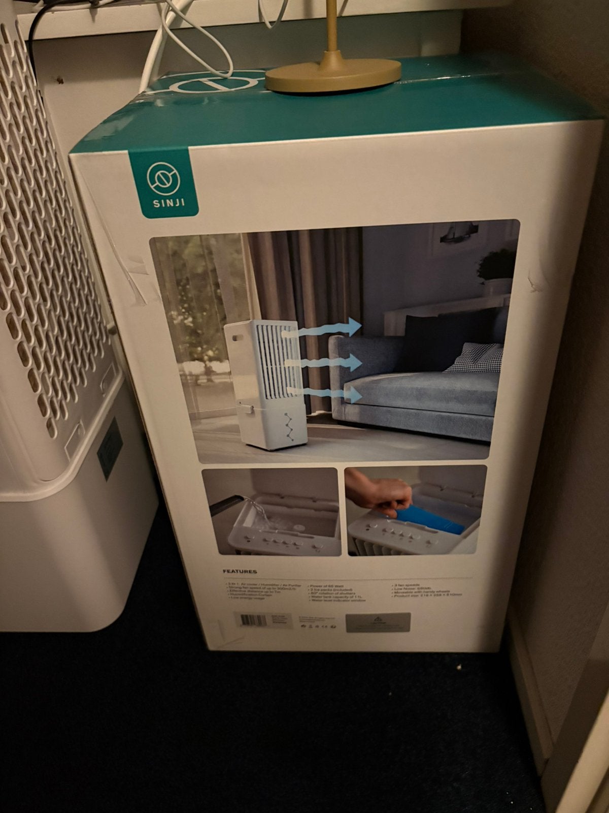 Sinji air cooler, Ophalen, Minder dan 60 m³, Nieuw, 3 snelheden of meer