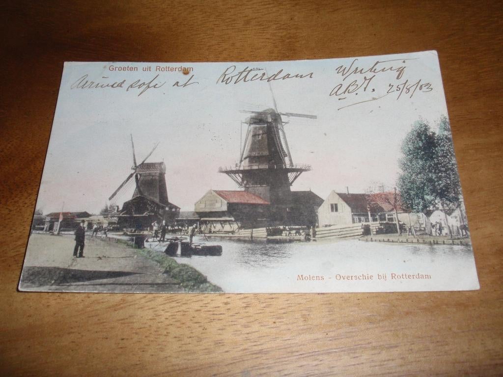 Rotterdam Overschie Molens Molen, Verzenden, Voor 1920, Gelopen, Zuid-Holland