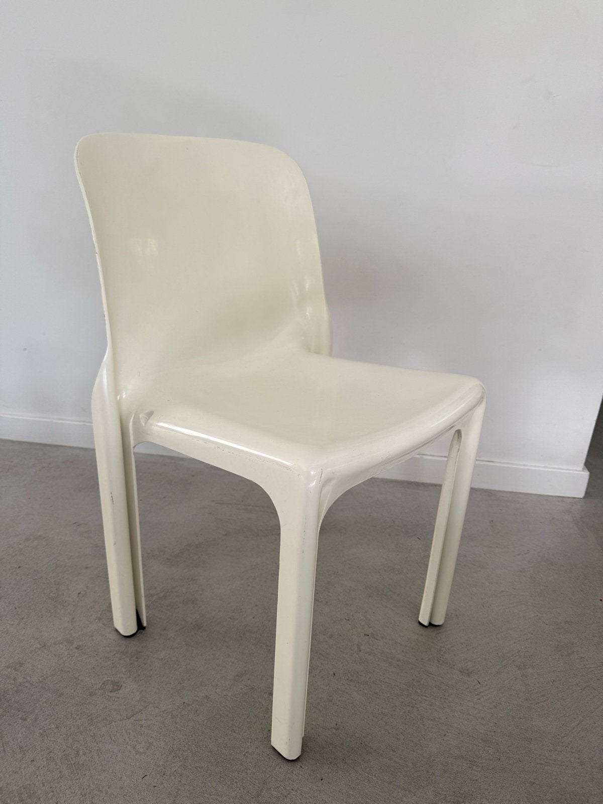 Artemide Selene stoel - Vico Magistretti - Vintage, Ophalen, Kunststof, Gebruikt, Wit