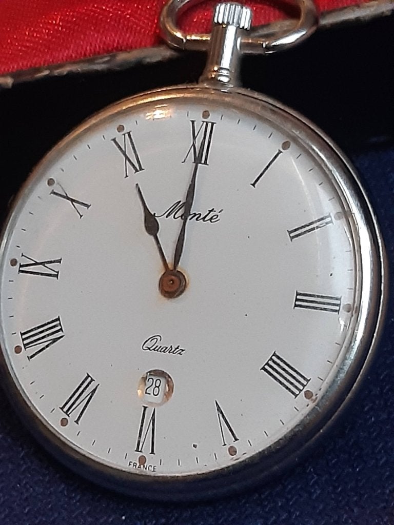 Monte zakhorloge DEFECT, Ophalen of Verzenden, Gebruikt, Overige materialen, Overige merken
