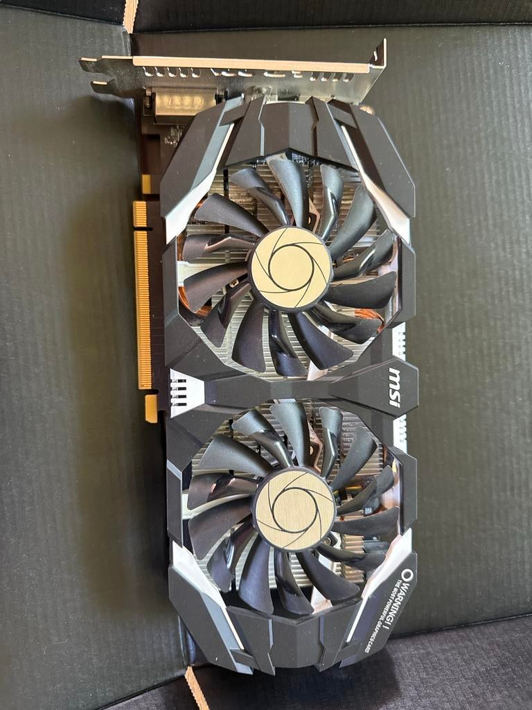 MSI GeForce GTX 1060 6GT OCV1 Perfect voor gaming, Computers en Software, Videokaarten, Gebruikt, Nvidia, PCI-Express 3.0, GDDR6