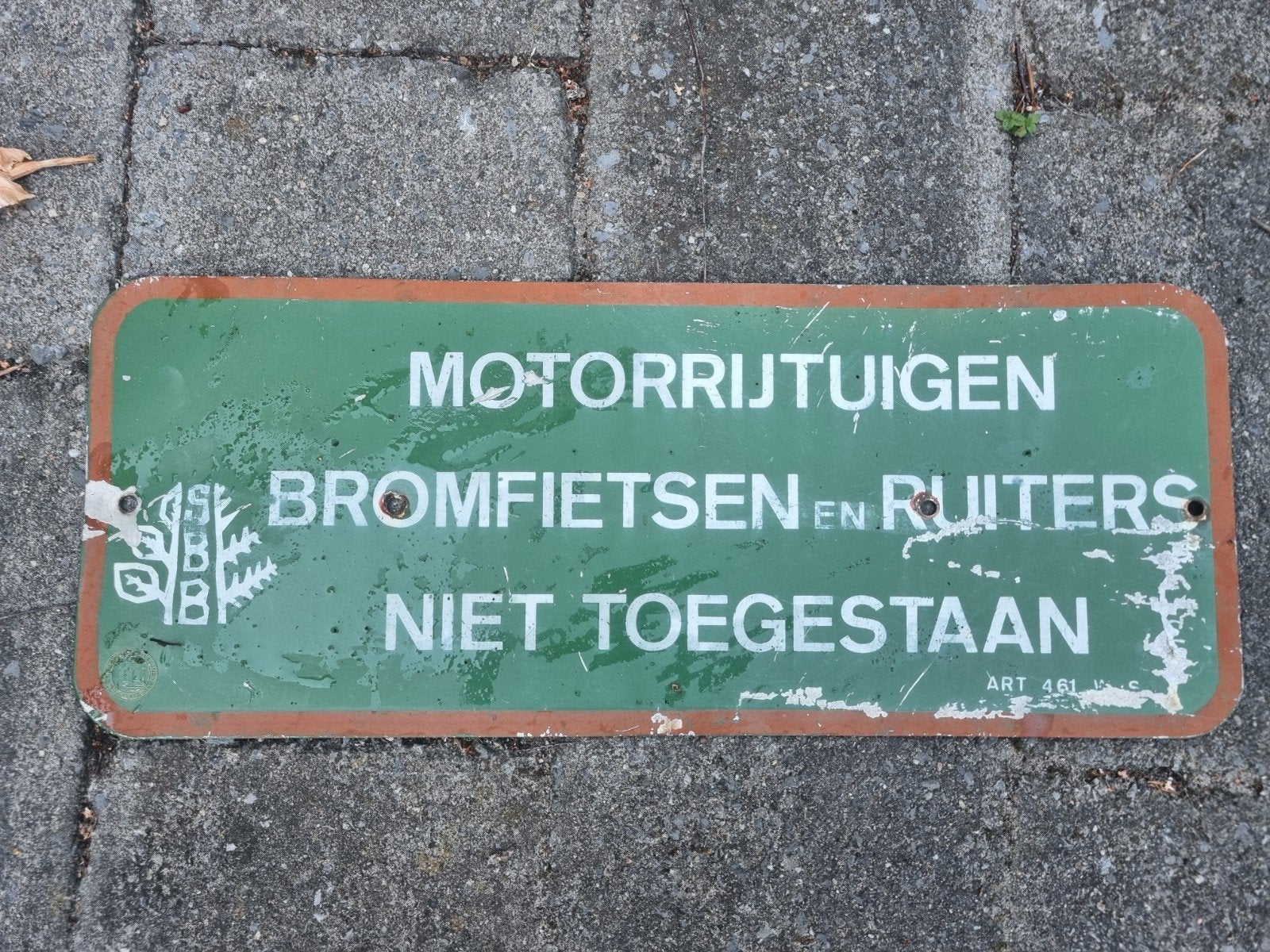 Metalen bord Driebergen, Ophalen of Verzenden