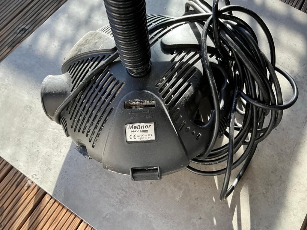 Meißner MAV 4000 Vijverpomp - Zware uitvoering voor beekloop, Tuin en Terras, Vijvers, Ophalen of Verzenden, Gebruikt