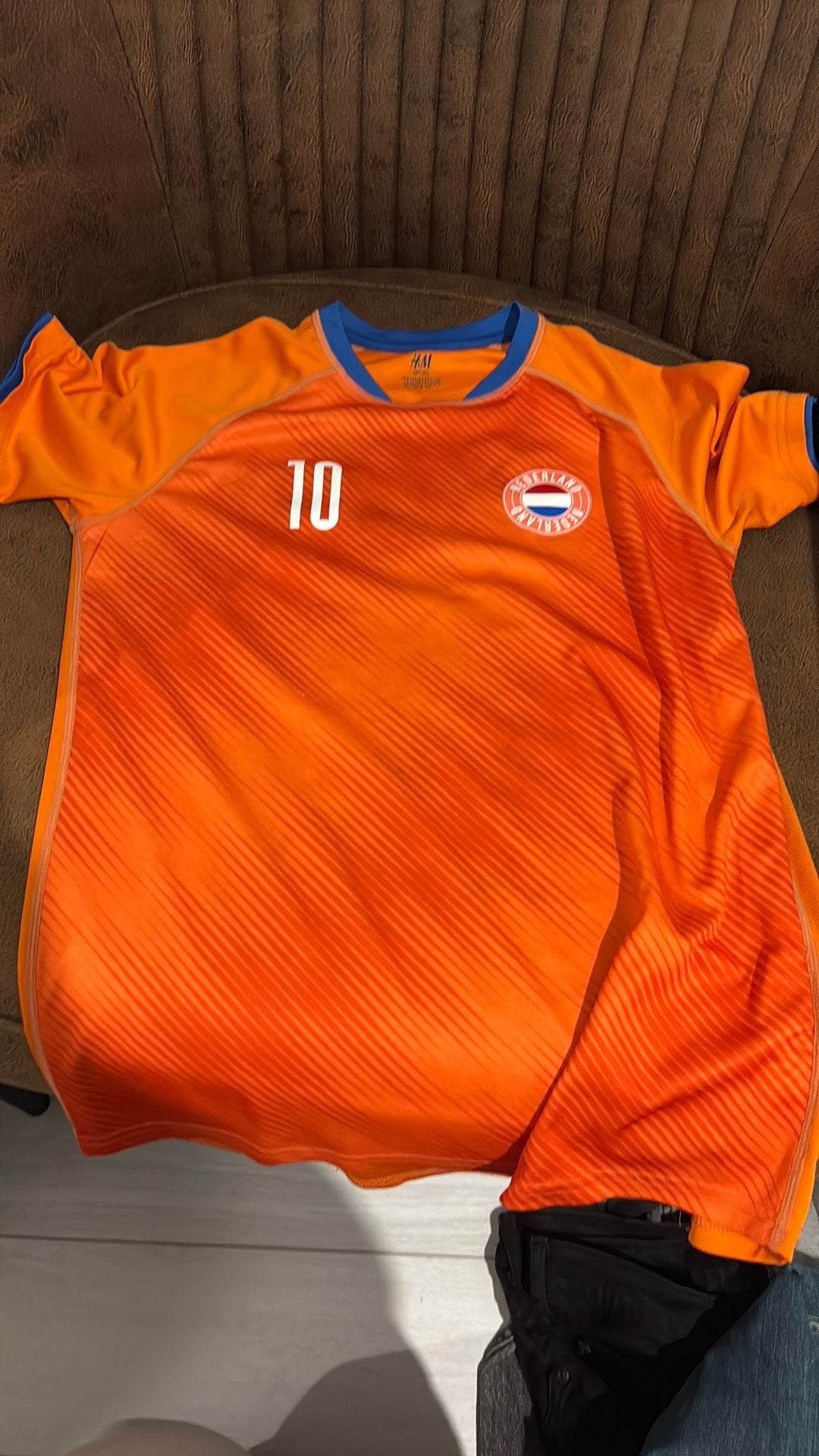 H&M Sport Oranje Nederland shirt - Maat 158/164 (12-14 jaar), Maat XS of kleiner, Ophalen, Zo goed als nieuw, Shirt