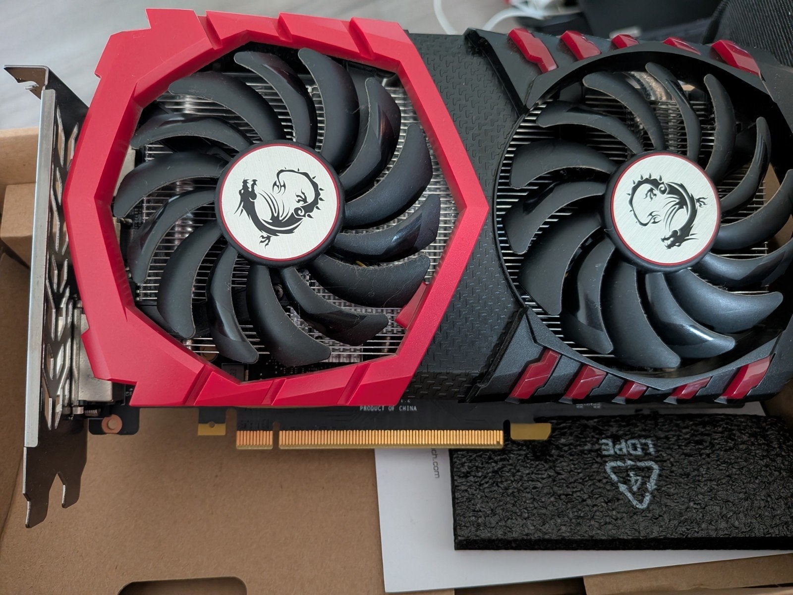 MSI GeForce GTX 1050 Ti GAMING X 4G Videokaart, Computers en Software, PCI-Express 3, Gebruikt, Ophalen of Verzenden, GDDR5