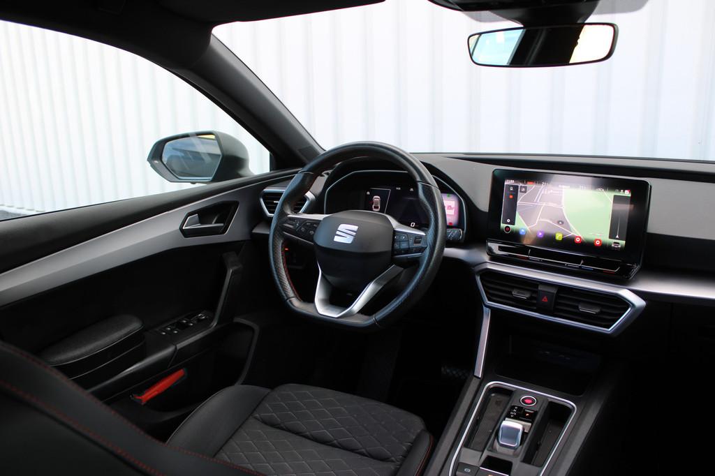 SEAT Leon Sportstourer 1.0 eTSI FR Business | Incl. 12 maand, 12 maanden, Gebruikt, Leon, Leder en Stof