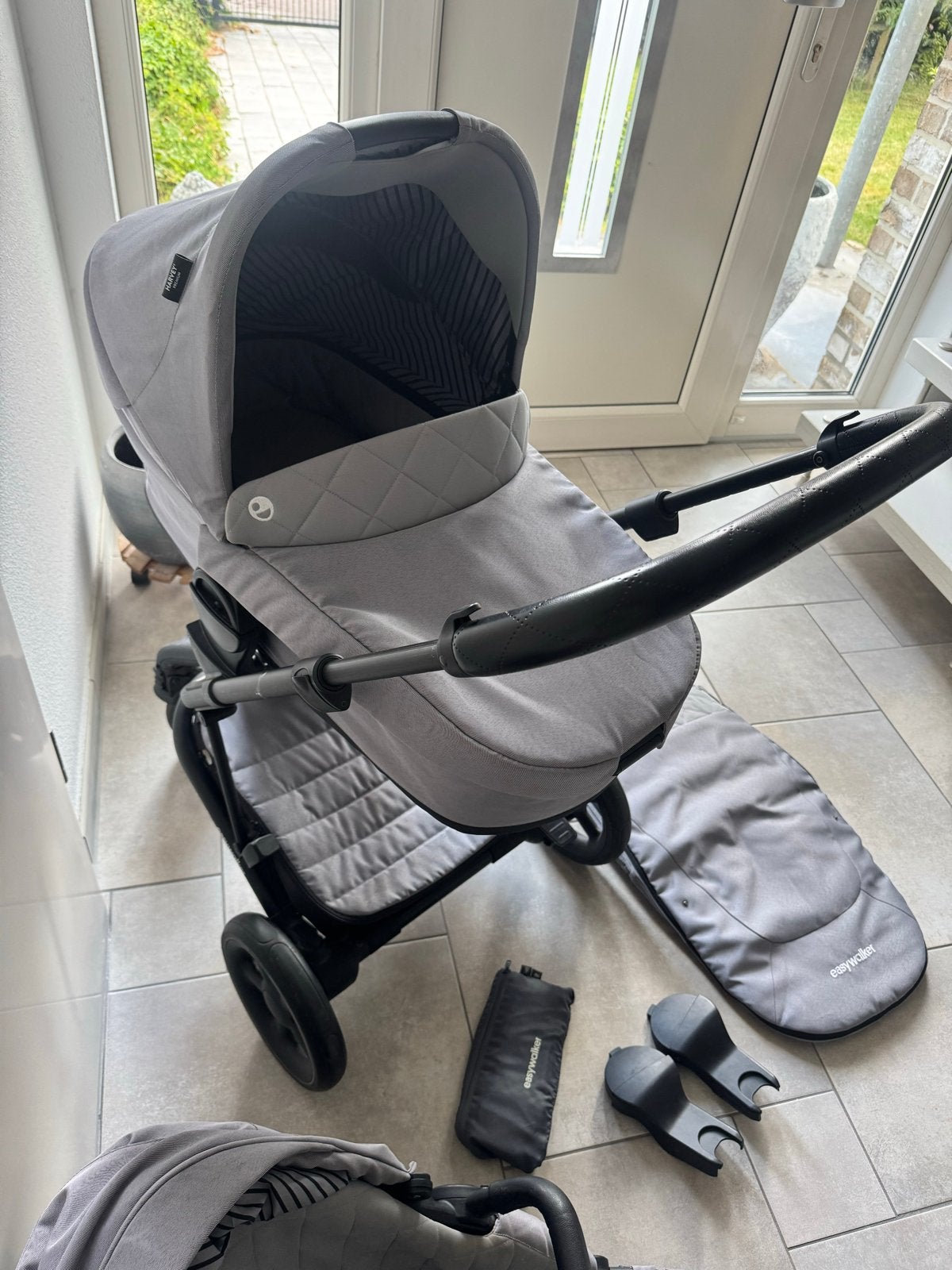 Easywalker Harvey2 Premium Combiwagen - Grijs, Gebruikt, Combiwagen, Verstelbare duwstang, Ophalen