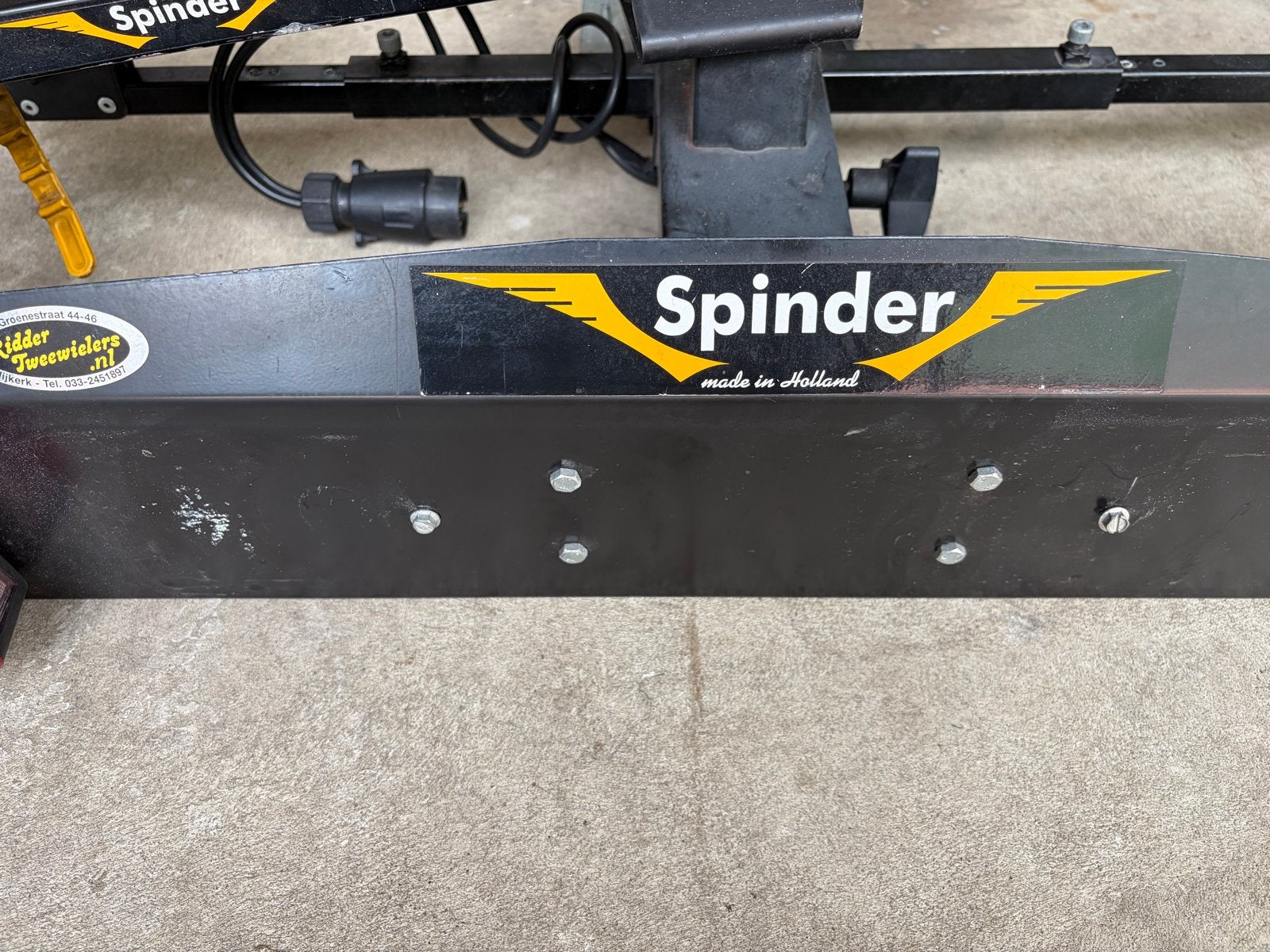 Spinder Hawk Trekhaakdrager voor 2 fietsen, Auto diversen, Fietsendragers, Ophalen, 2 fietsen, Gebruikt, Trekhaakdrager