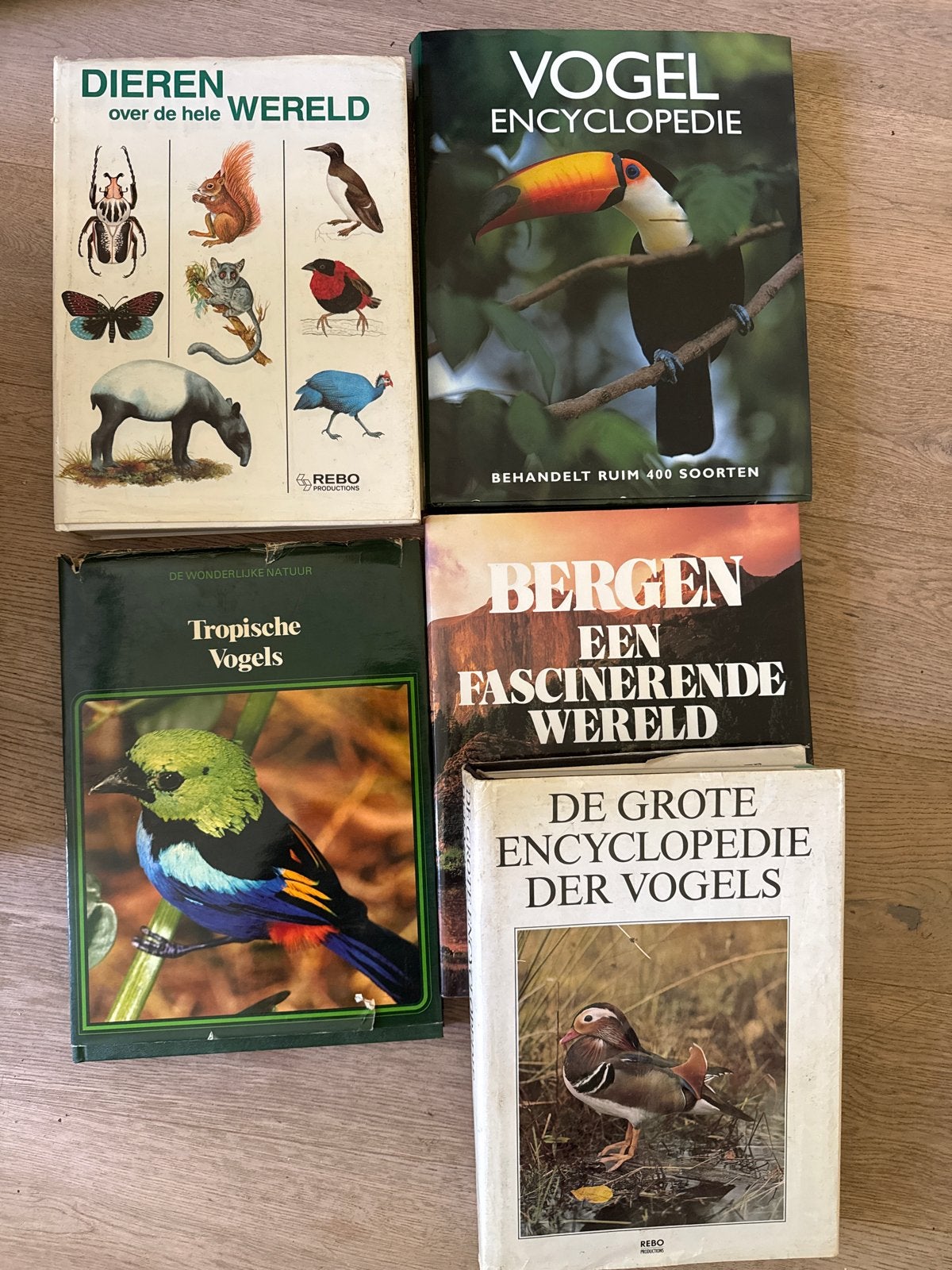 5x Natuur Encyclopedieën: Dieren, Vogels, Bergen, Boeken, Ophalen of Verzenden, Gelezen, Natuur algemeen