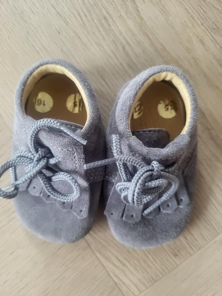 Nieuwe grijze babyschoentjes van Meia Pata maat 15/16, Schoentjes, Meisje, Nieuw, Ophalen of Verzenden