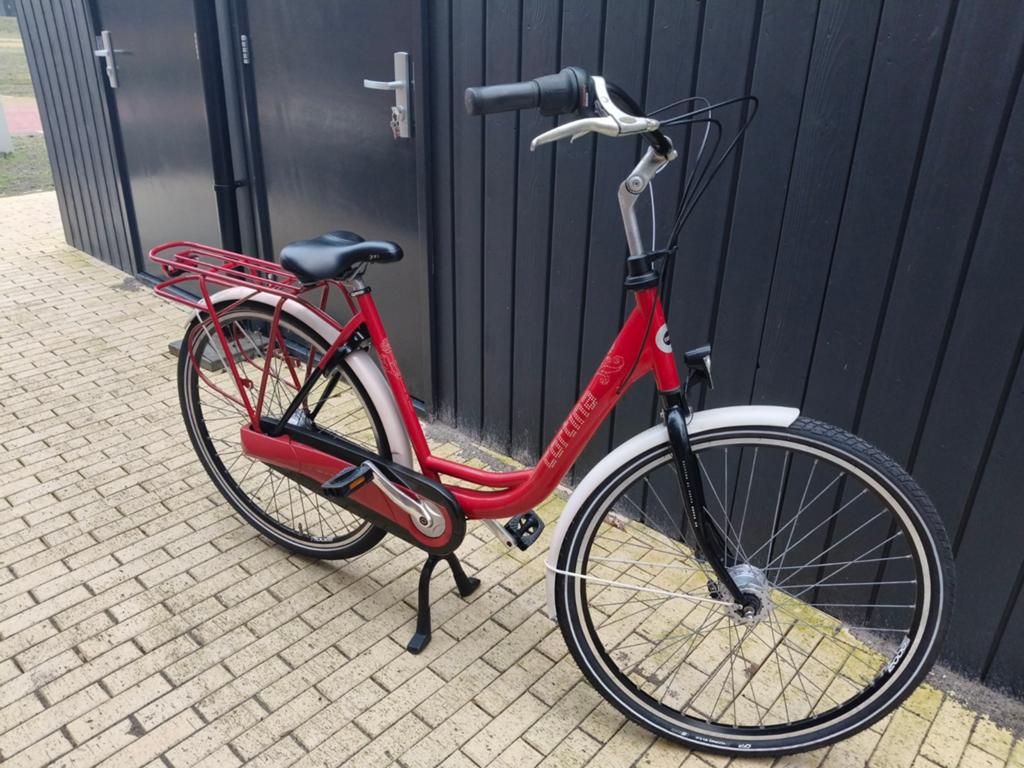 Prachtige Rode Cortina Moederfiets | 28 inch | 51 cm, Gebruikt, Versnellingen, 0 zitjes, 50 tot 53 cm
