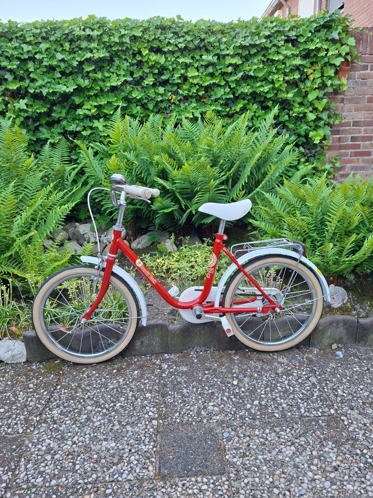 Donald Duck kinderfiets jaren '70/'80, Ophalen