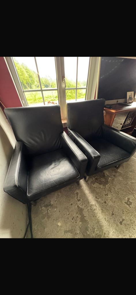 2 fauteuil 1 hocker, Huis en Inrichting, Fauteuils, Ophalen, Zo goed als nieuw, 75 tot 100 cm, 50 tot 75 cm