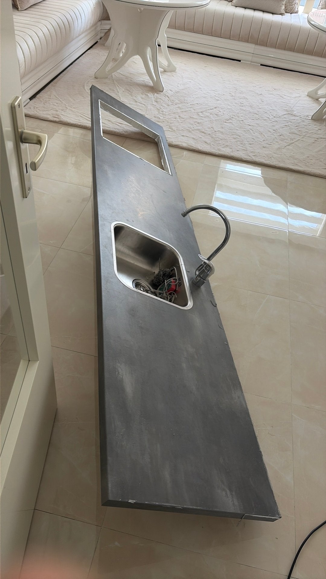 Aanrechtblad kookpit bosch kraan spoelbak, Ophalen, Zo goed als nieuw, 50 tot 75 cm, Minder dan 100 cm
