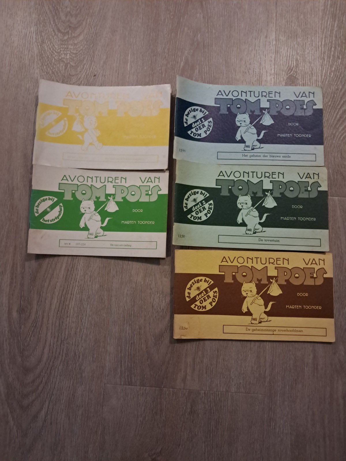 Avonturen van Tom Poes - Marten Toonder (5 stripboeken), Ophalen of Verzenden