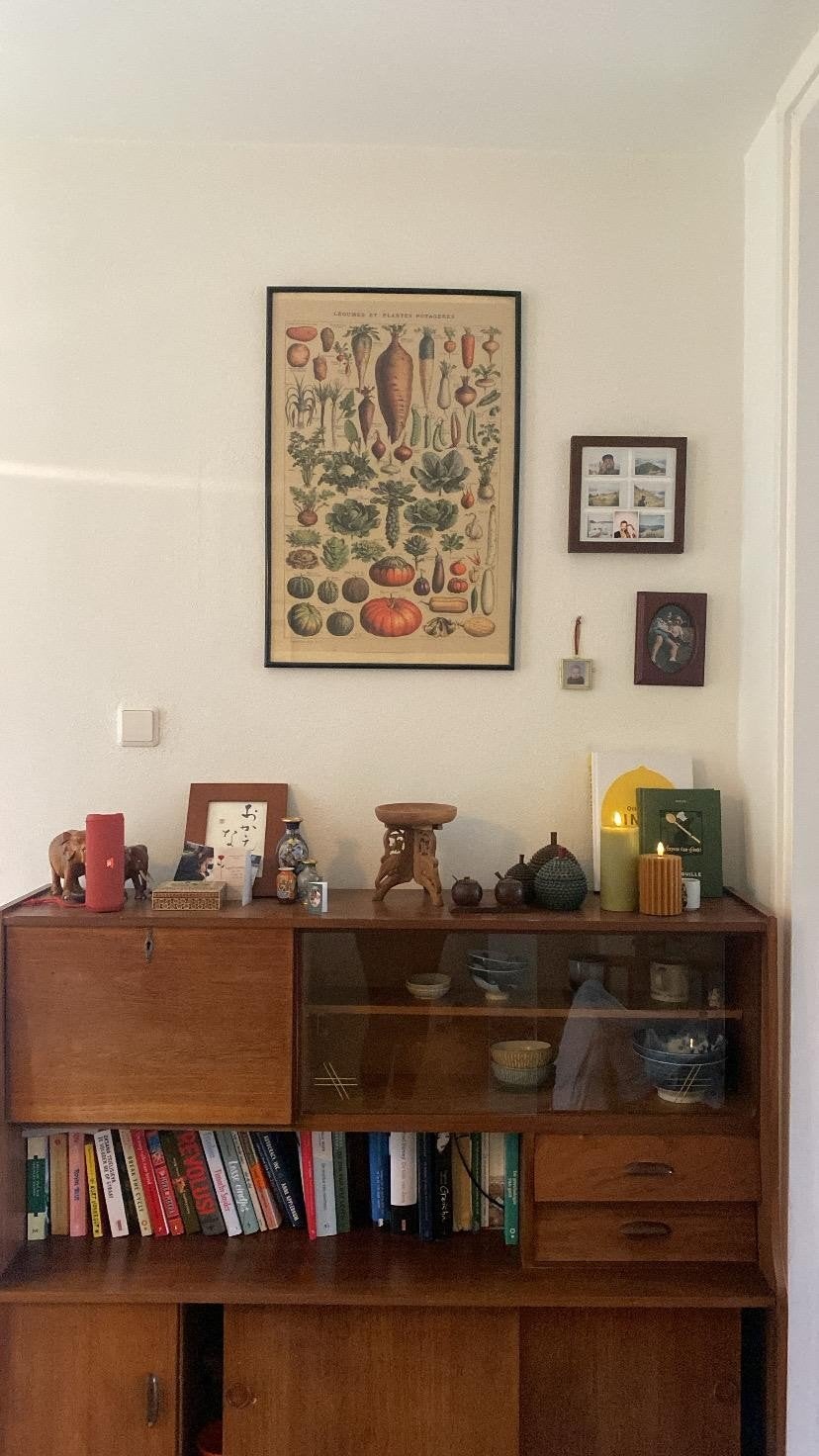 Vintage Deense stijl highboard / buffetkast jaren 60, Ophalen
