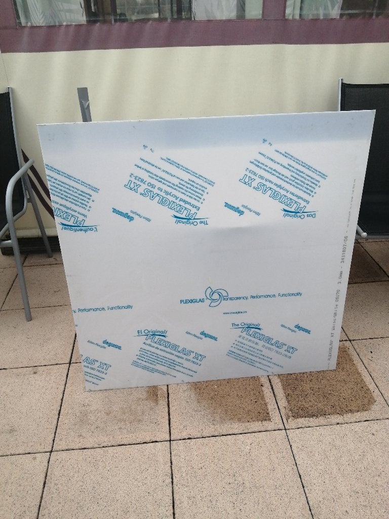 plaat plexiglas 99x99 cm 3 mm dik opaal  (wit) nieuw ophalen, Ophalen, Nieuw, Overige materialen, Minder dan 20 mm