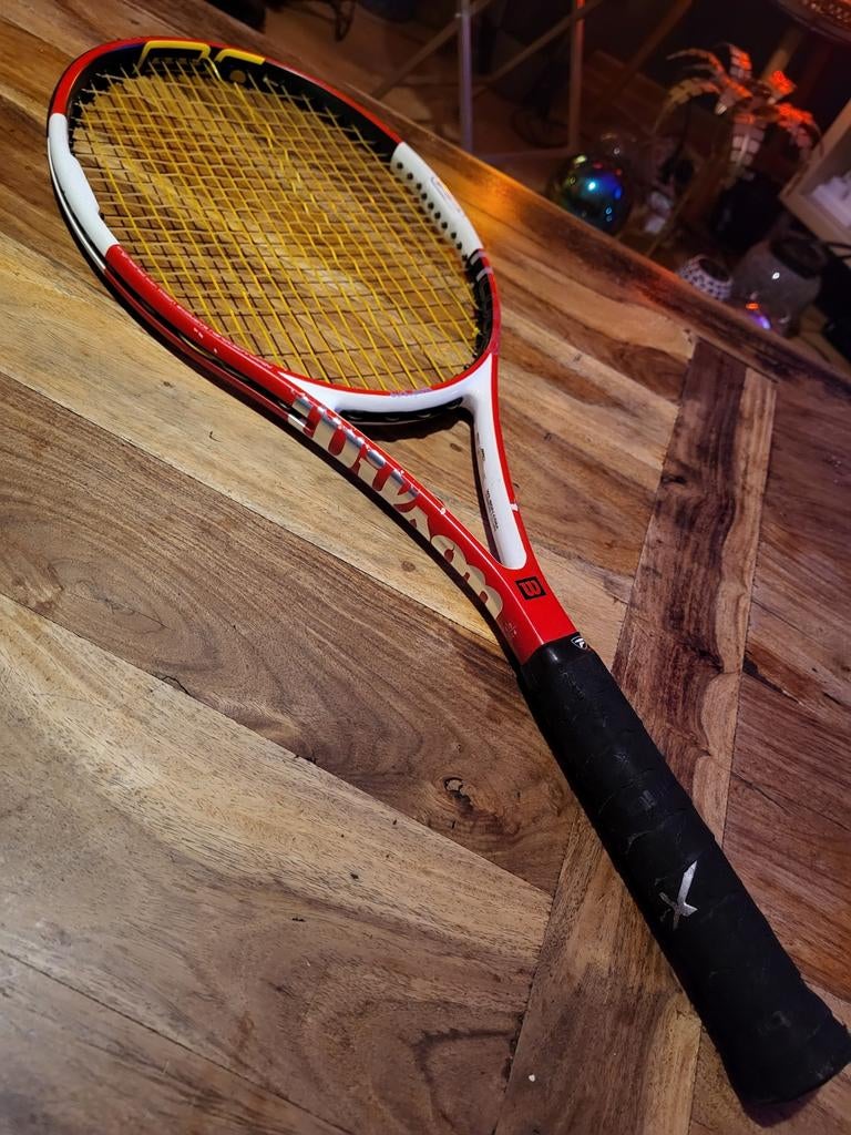 Wilson Pro Staff nCode Six-One 95 Tennisracket 333 gram L4, Sport en Fitness, Tennis, Gebruikt, L4, Ophalen of Verzenden, Wilson