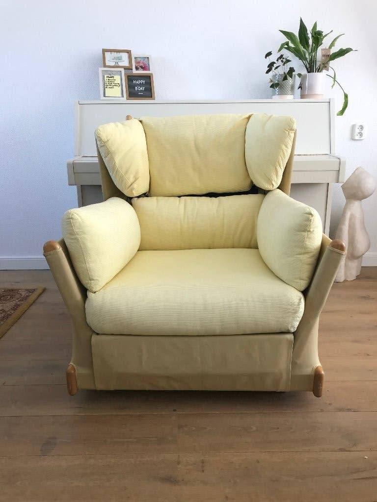 Cassina Vioala d’amore lounge chair fauteuil stoel design, Huis en Inrichting, Fauteuils, Ophalen, Gebruikt, 75 tot 100 cm, Nvt