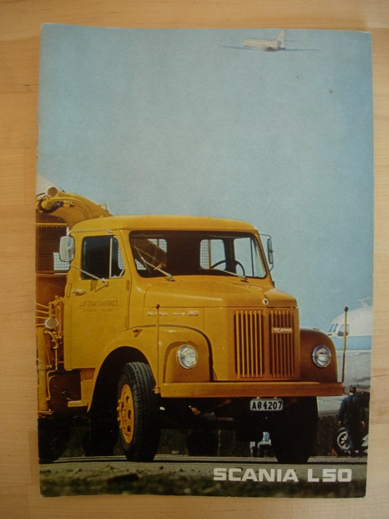 Scania L50 Brochure 1972 – L 50 – Torpedo Neus, Gelezen, Ophalen of Verzenden, Overige merken, Scania