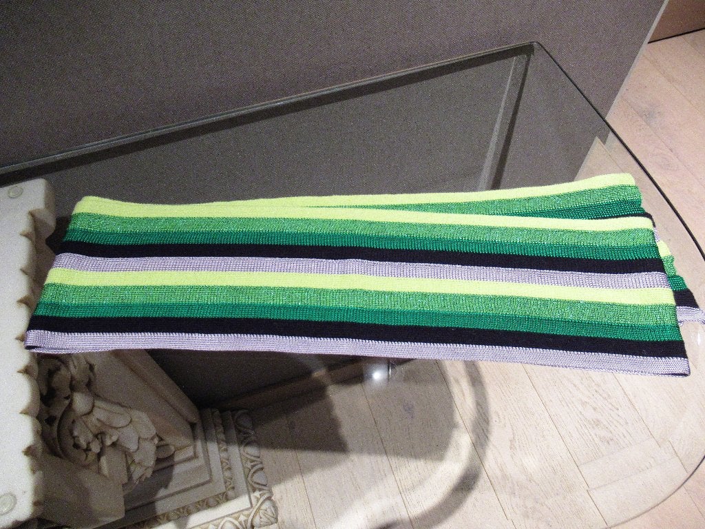 InWear nieuwe groen gestreepte sjaal, Maat 38/40 (M), Verzenden, Nieuw, Sjaal
