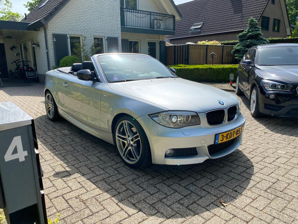 BMW 1-Serie 2.0 118I Cabrio AUT 2013 Grijs, Achterwielaandrijving, 1995 cc, Cabriolet, 4 stoelen