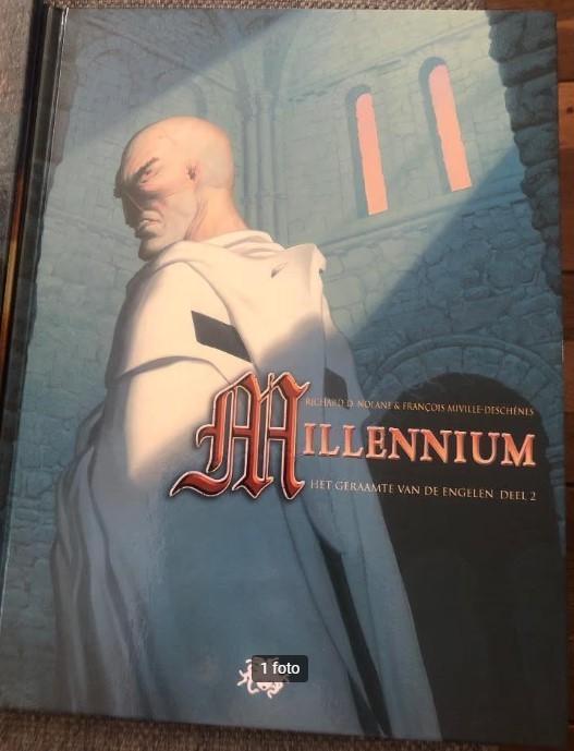 Het geraamte van het engelen millennium hardcover k3, Eén stripboek, Ophalen of Verzenden, Zo goed als nieuw
