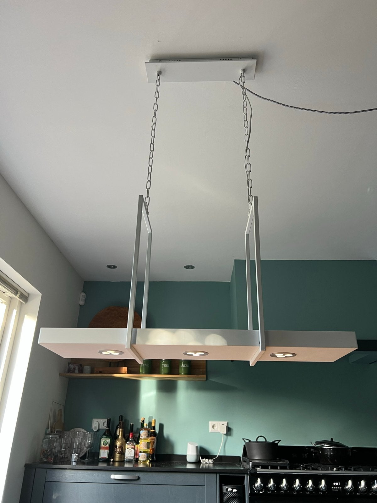 Design hanglamp Calamona wit - Stars of Light, Ophalen, Zo goed als nieuw, Metaal, Overige fittingen