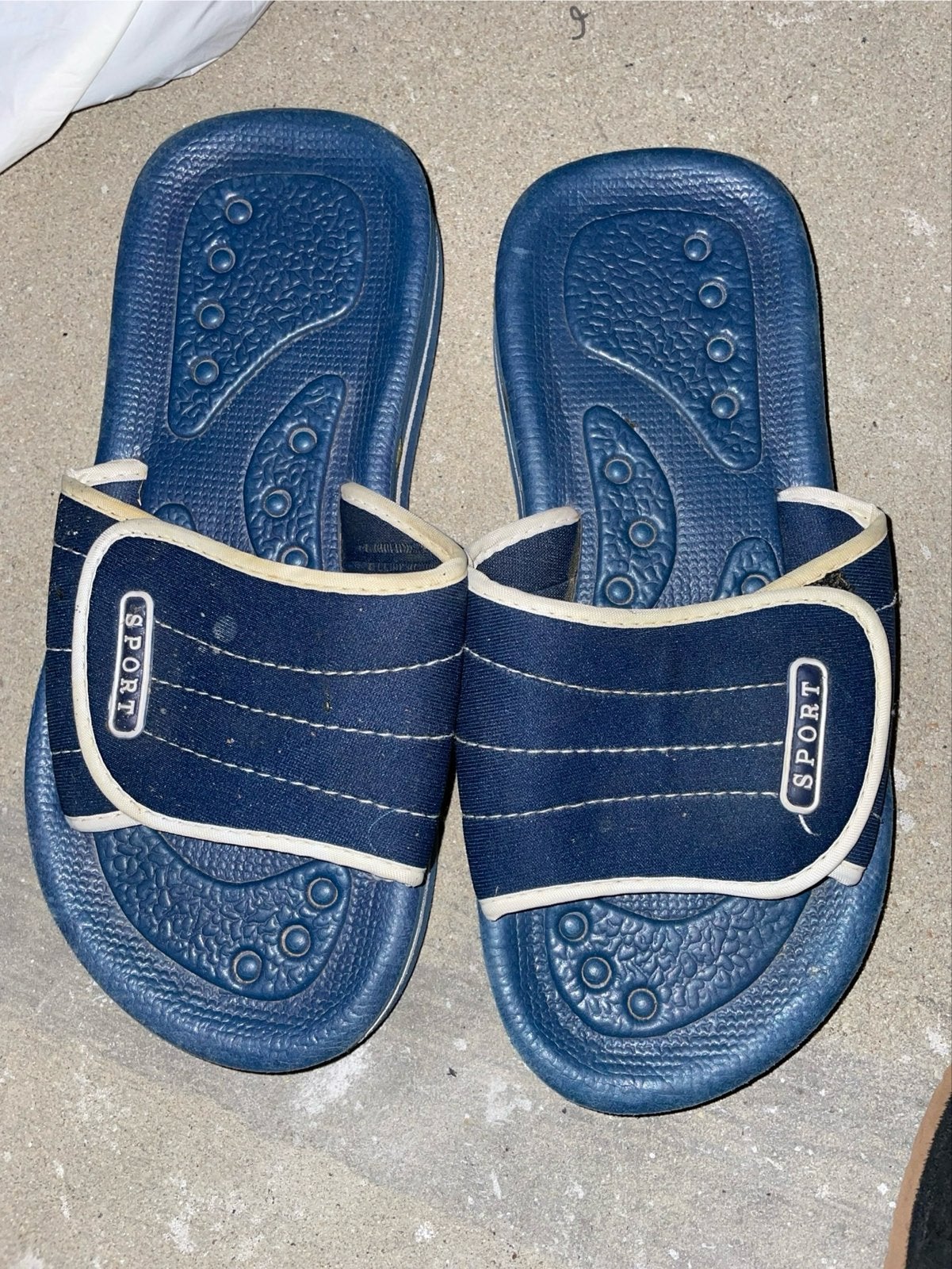 Blauwe Sport Slippers Maat 36, Ophalen of Verzenden, Gedragen, Blauw, Slippers