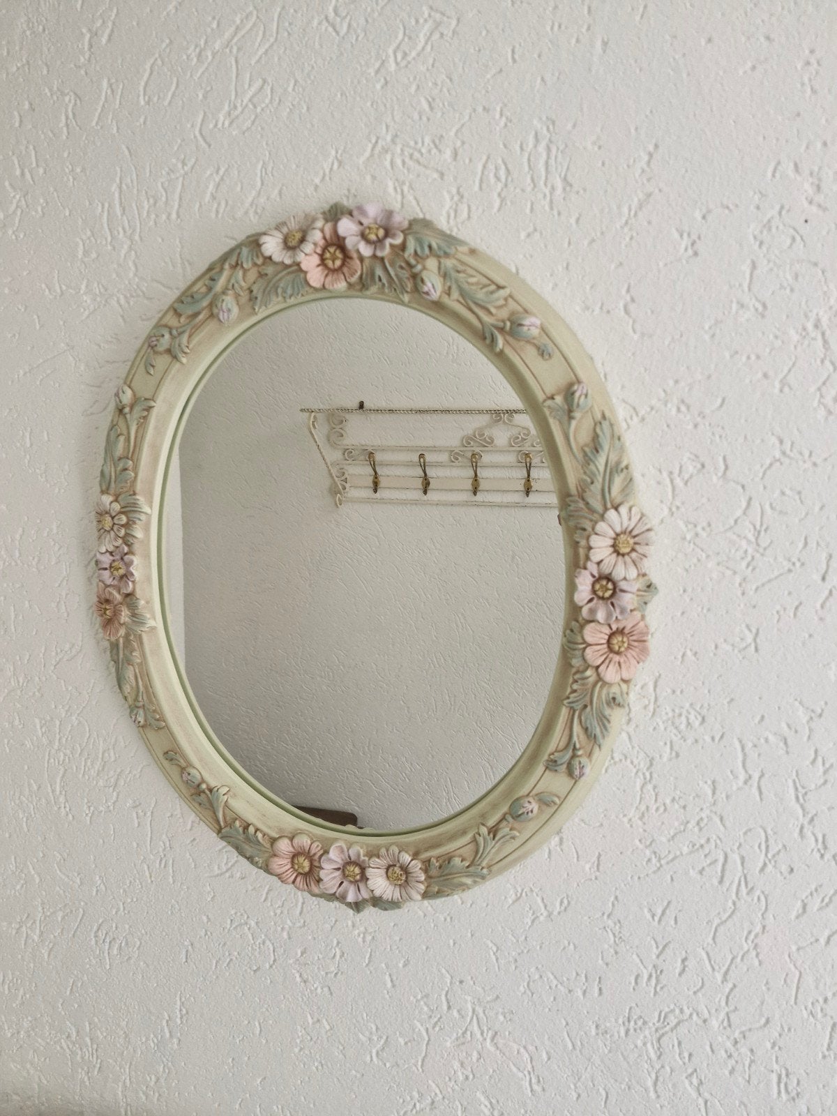 Steen spiegel met bijpassende console, Ophalen, Ovaal, Minder dan 50 cm, Minder dan 100 cm