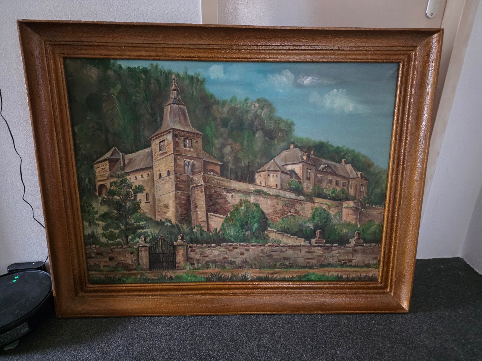 Schilderij Bèr Seegers (1978) - Chateau Neercanne, Antiek en Kunst, Ophalen of Verzenden