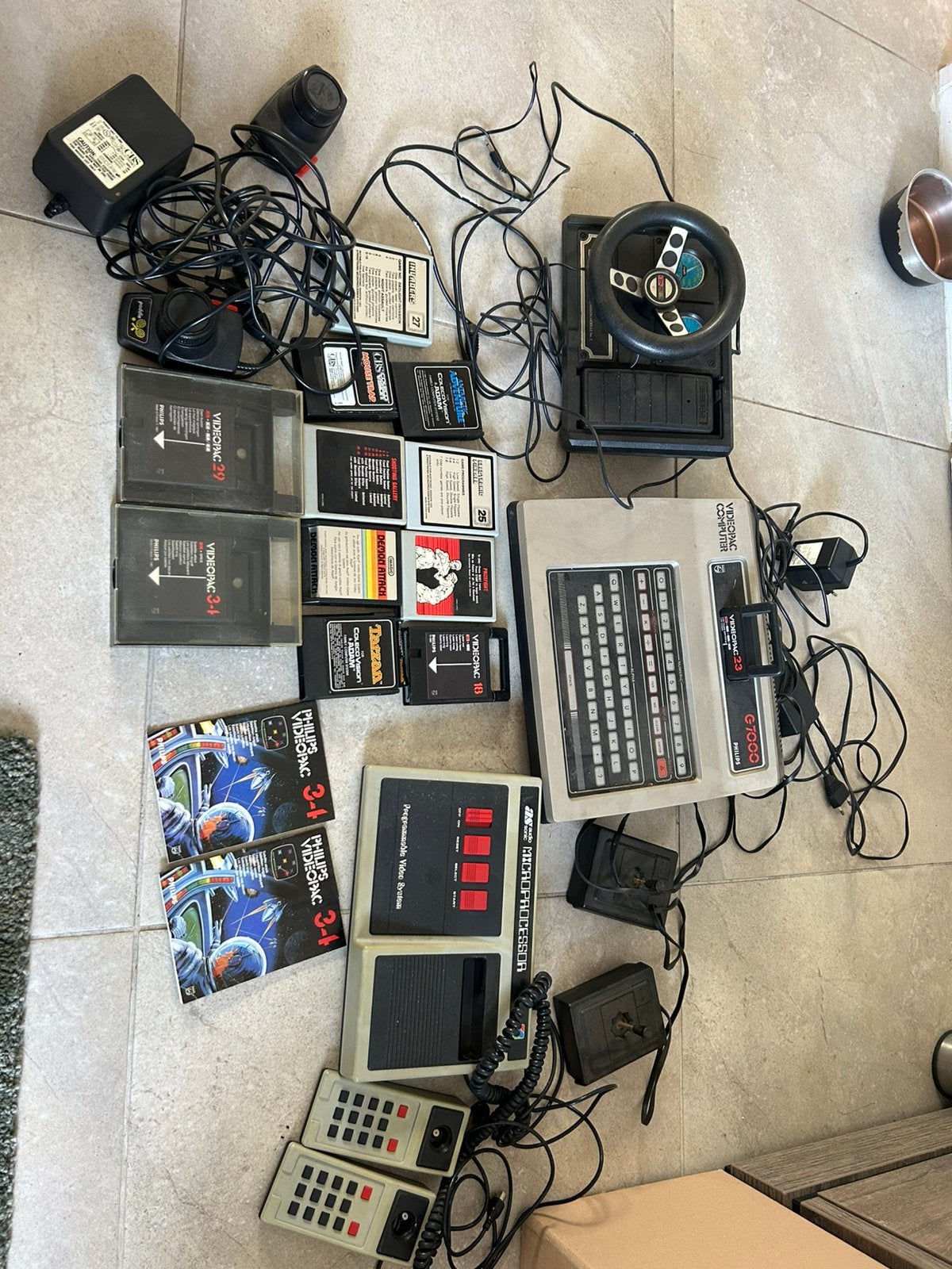 Philips Videopac G7000 met spellen en accessoires, Spelcomputers en Games, Ophalen of Verzenden, Gebruikt