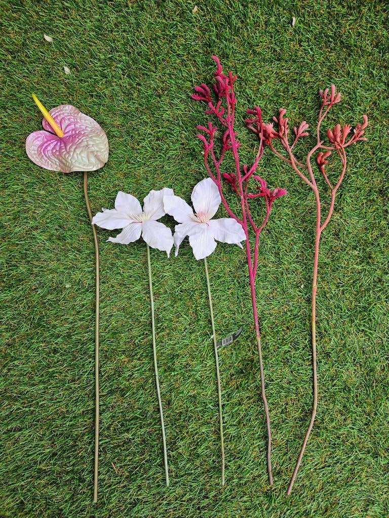 5 Silk Ka kunstbloemen zijde, Huis en Inrichting, Woonaccessoires | Kunstplanten en Kunstbloemen, Ophalen of Verzenden, Nieuw