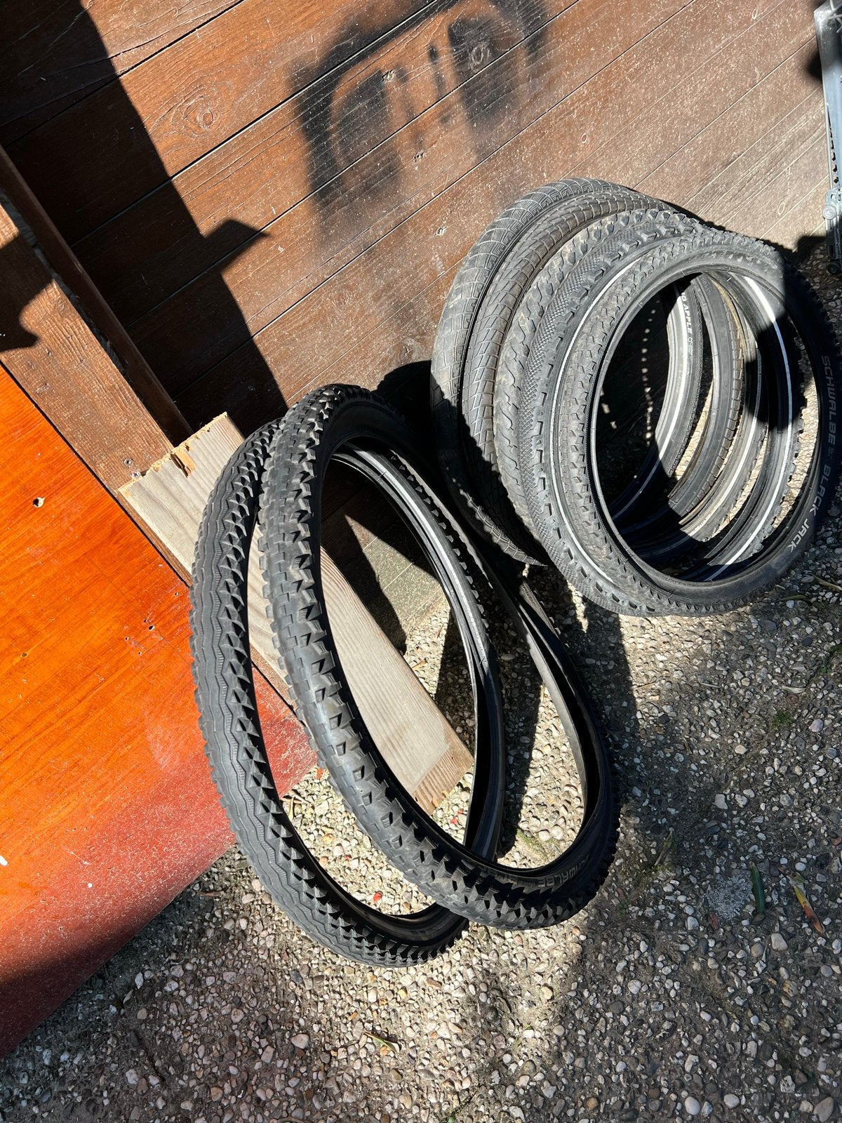 MTB 20/24 inch Fietsbanden: Schwalbe Black Jack en Big Apple, Fietsen en Brommers, Gebruikt, Band, Ophalen of Verzenden, Mountainbike