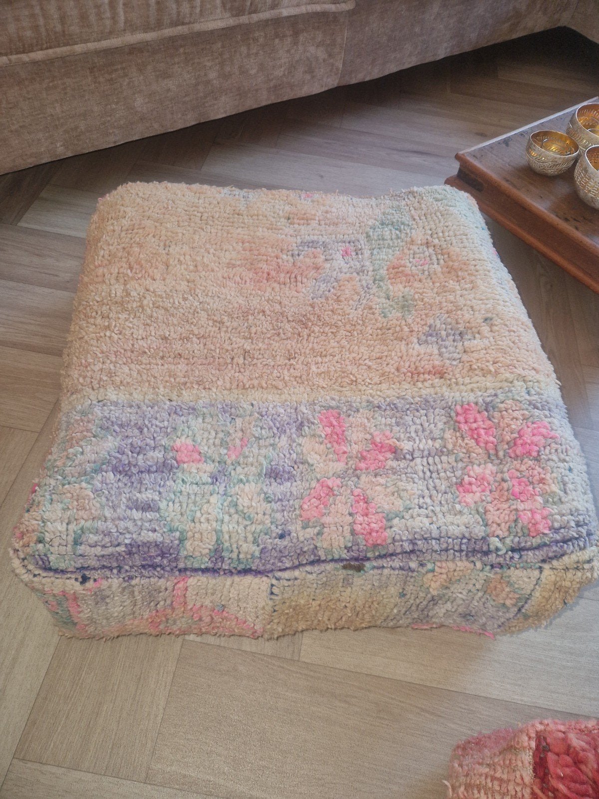 marokaanse  poef, Ophalen, Nieuw, 50 tot 75 cm, Vierkant