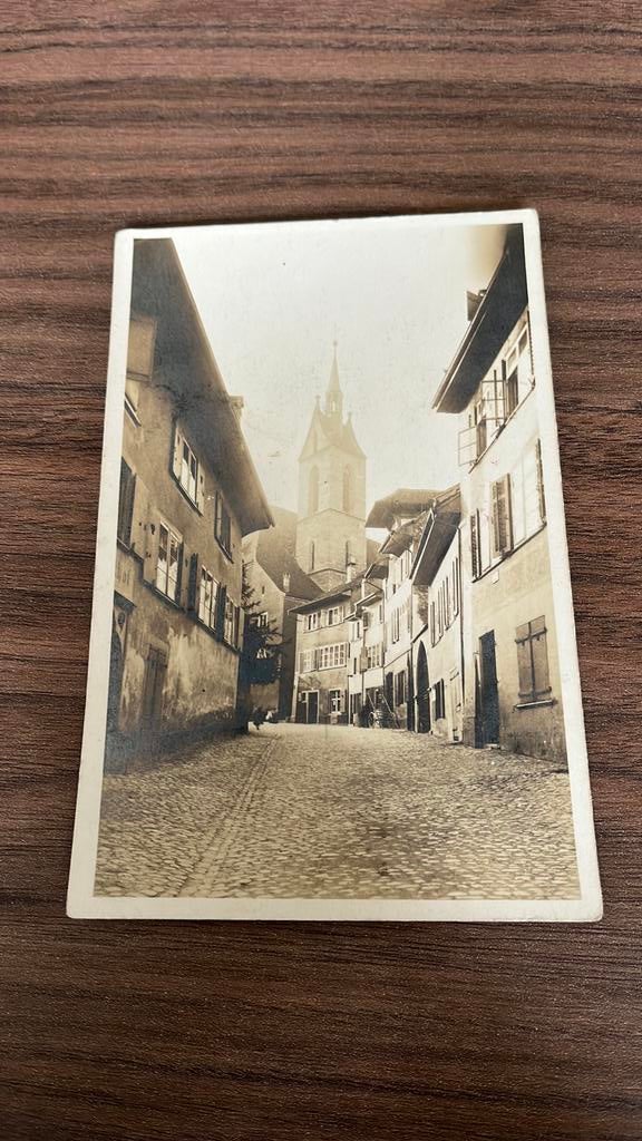 Zwitserland Oud Basel Peterstraat, Ophalen of Verzenden, Voor 1920, Ongelopen, Overig Europa