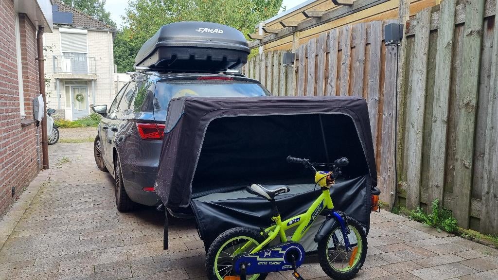Trekhaak bagagebox 500L te huur | waterdicht, Ophalen, Zo goed als nieuw