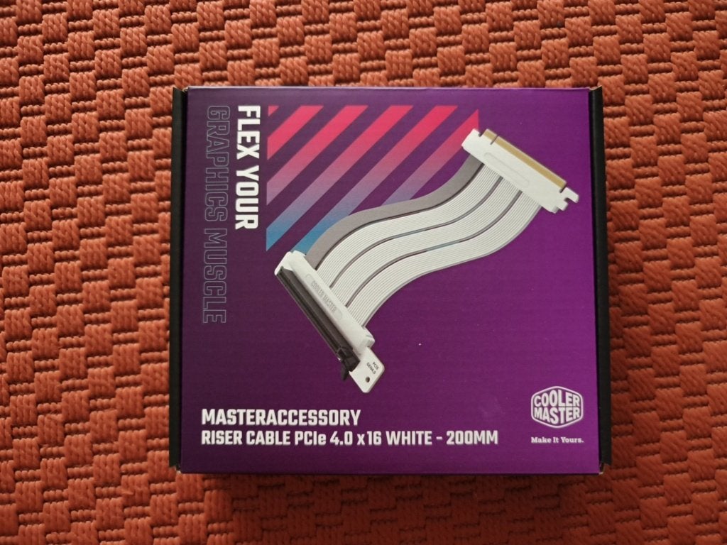 CoolerMaster PCIe 4.0x16 White 200mm Riser cable, Computers en Software, Pc- en Netwerkkabels, Nieuw, Ophalen of Verzenden