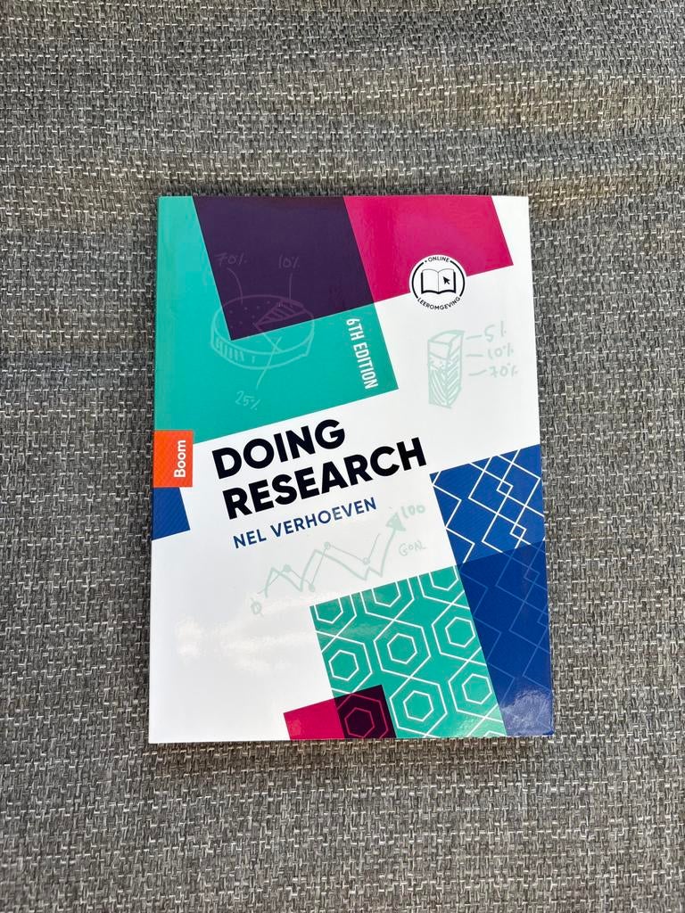 Doing research (6th Edition) - Nel Verhoeven, Boeken, Sociale wetenschap, Nieuw, Ophalen of Verzenden, Nel Verhoeven