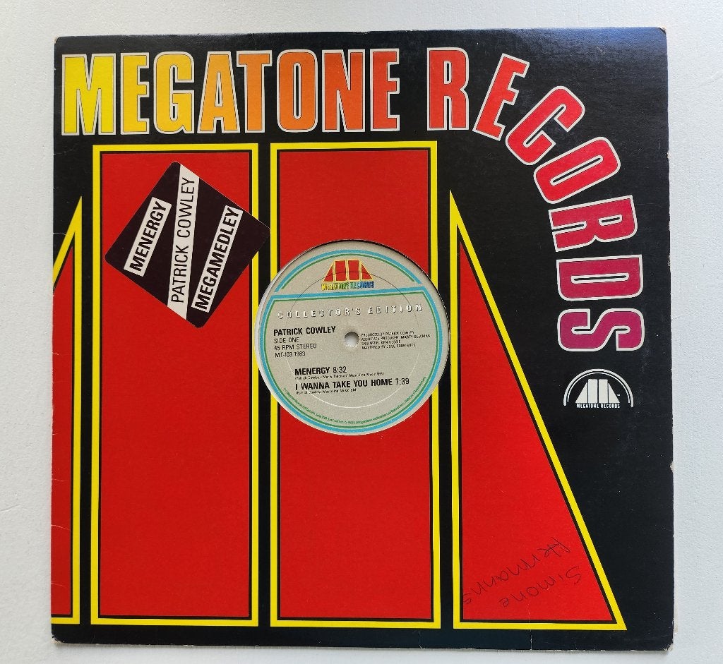12" Maxi Patrick Cowley - Menergy / Megamedley, Gebruikt, Ophalen of Verzenden, EP, 12 inch