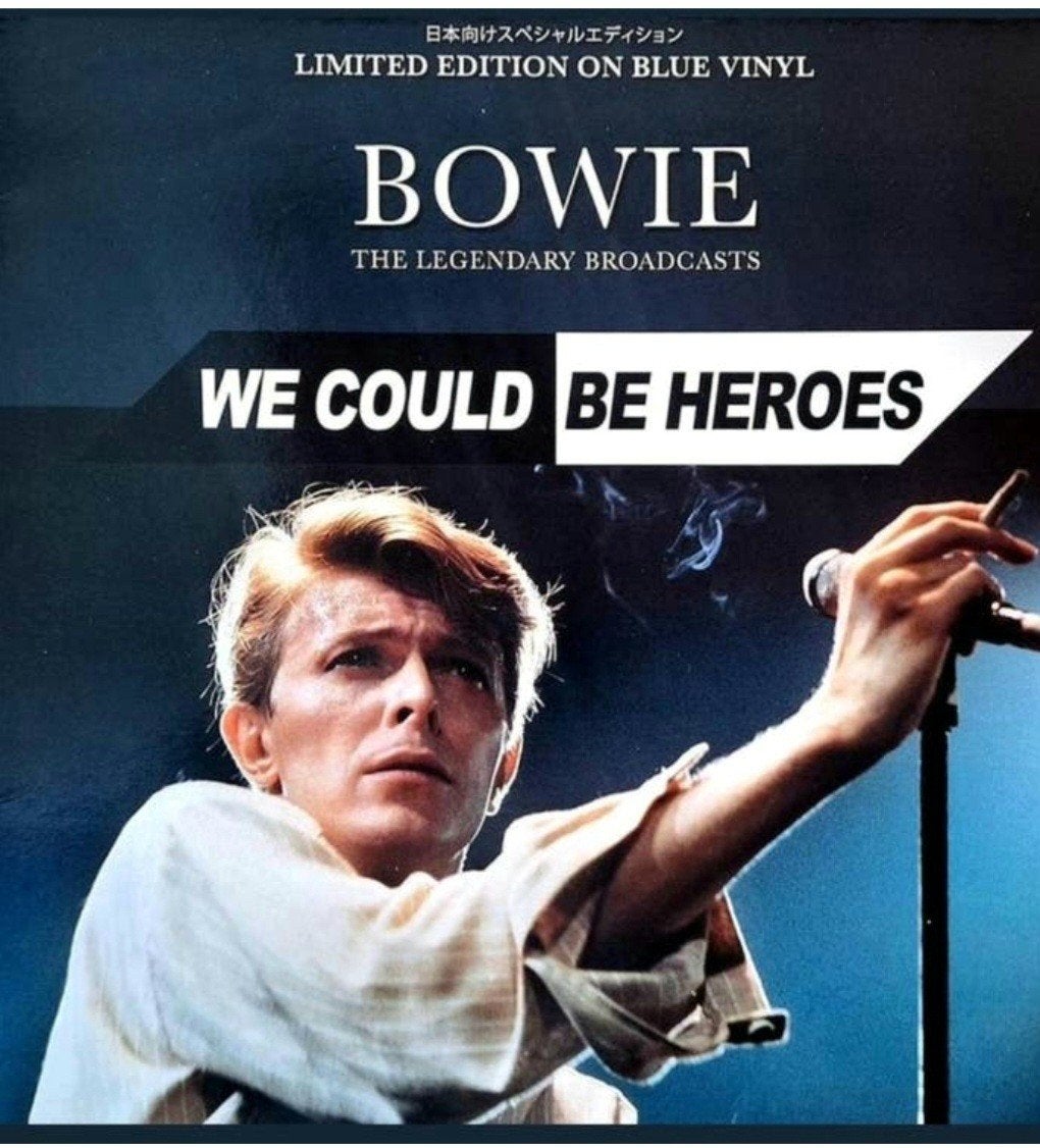 LP  DAVID BOWIE -The Legendary Broadcasts/We Could Be Heroes, Cd's en Dvd's, Ophalen of Verzenden, Gebruikt, LP