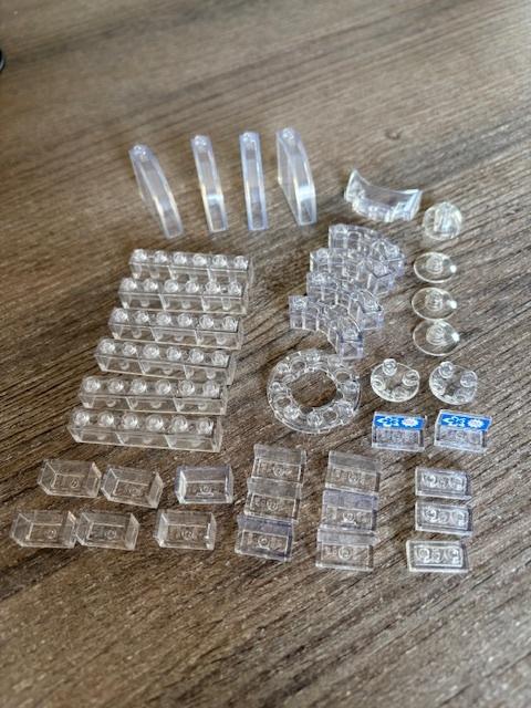 lego div transparant, doorzichtig (zie foto) samen voor 5.50, Ophalen of Verzenden, Zo goed als nieuw, Losse stenen, Lego