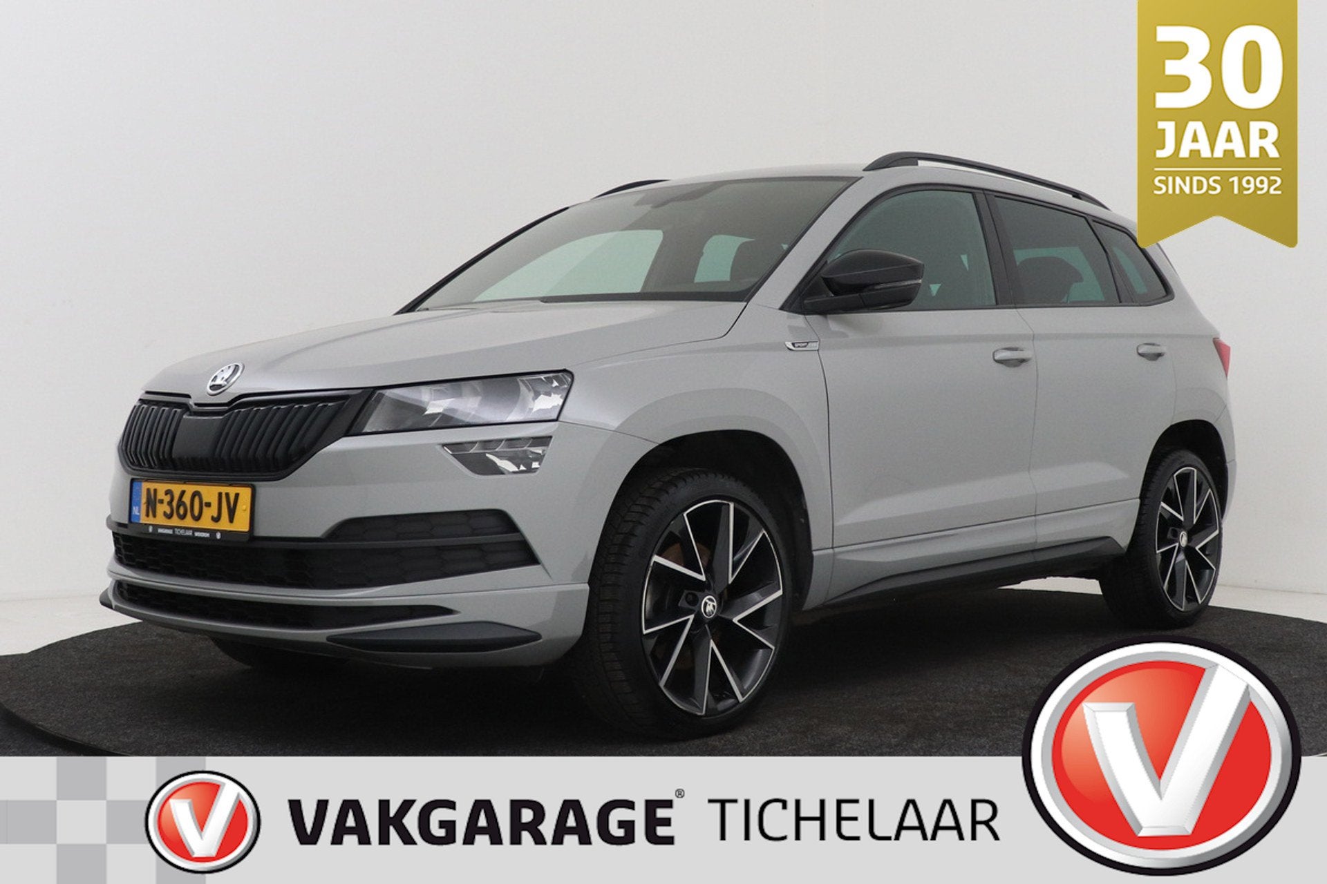 Skoda Karoq 1.5 TSI ACT Sportline Business | Trekhaak | Digi, Auto's, Stof, 4 cilinders, Automatische klimaatregeling, Karoq