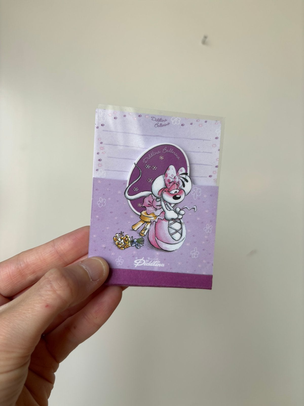Diddl diddlina ballerina blaadjes blok 1 zeldzaam, Verzenden, Zo goed als nieuw, Papier, Kaart of Schrift