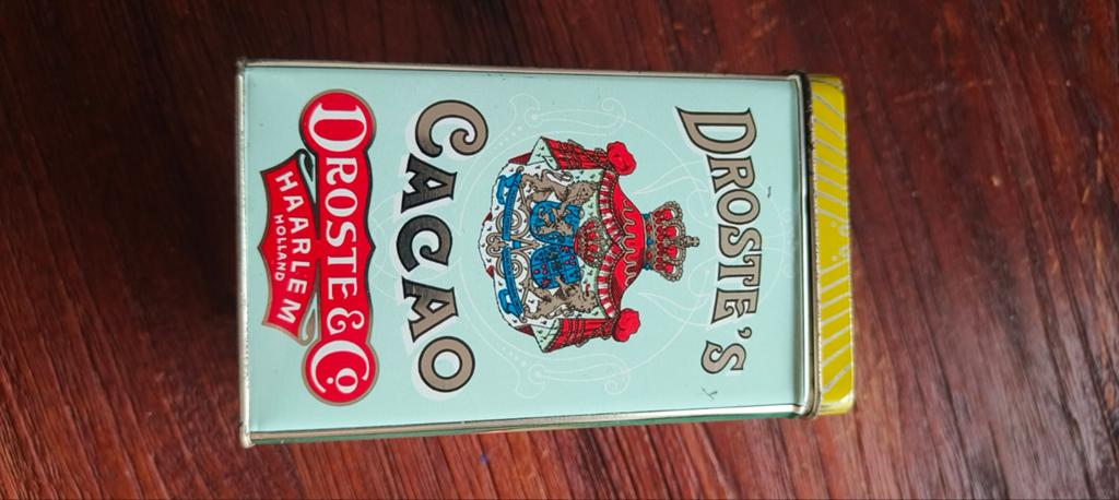 Vintage Droste Cacao Blik - Zeldzaam Verzamelobject, Ophalen of Verzenden